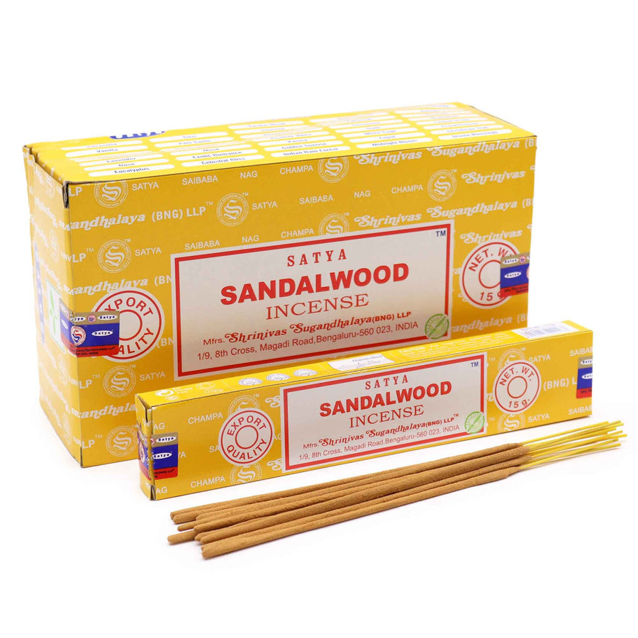 Encens Satya Bois de Santal – Bâtonnets Indiens 15 g