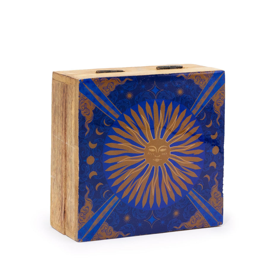 Boîte Carrée en Bois Émaillé Hop Hare – 13,5 cm