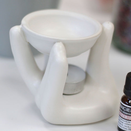 Brûle-Parfum Main Secourable – Blanc