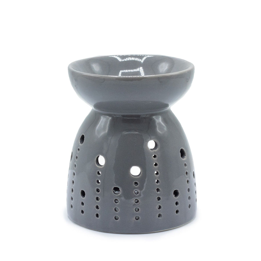 Brûle-parfum classique — Découpe bulles — Gris