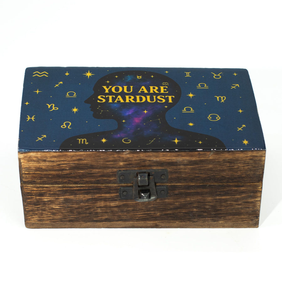 Boîte en Manguier Émaillée M – Poussière d'Étoiles