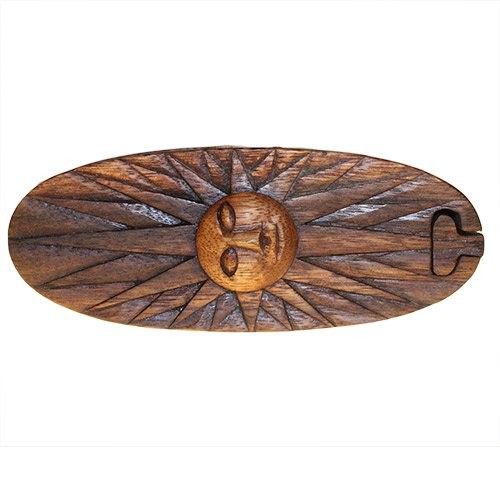 Boîte à Secrets Sculptée Bali – Soleil