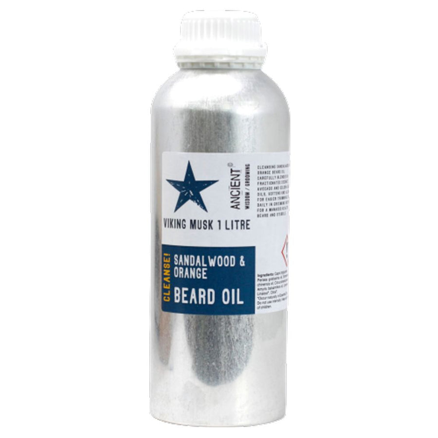 Huile à Barbe 1 Litre – Musc Viking (Purifiante)