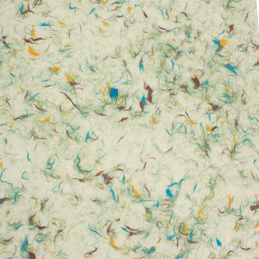 Papier Artisanal Lokta A4 – Lot de 20 Feuilles Assorties (Vert Coton, Souci, Bleuet, Floral Mixte)