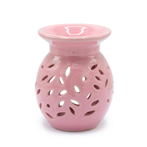 Brûle-Parfum en Céramique Floral - Rose