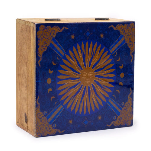 Grande Boîte Carrée en Bois Émaillé Hop Hare – 15 cm