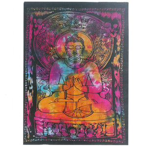 Tenture Murale en Coton Bouddha Serein – 78 x 112 cm