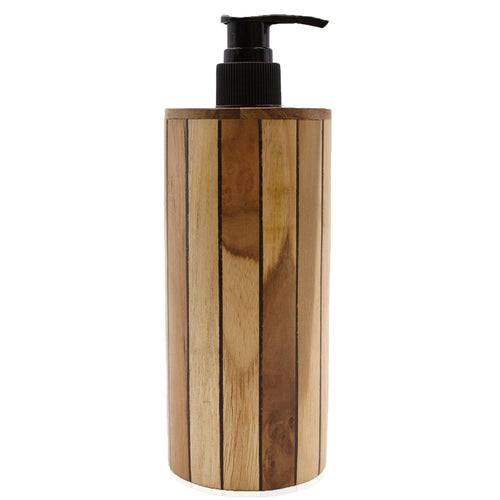 Distributeur de Savon en Bois de Teck – Rond
