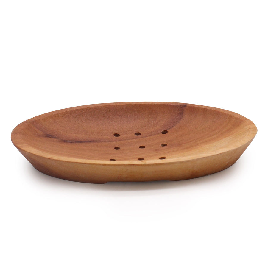 Porte-Savon en Acajou – Forme Ovale
