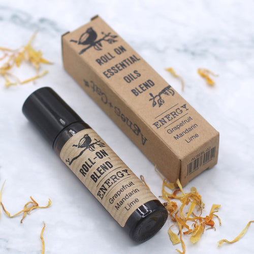 Roll-On d'Huiles Essentielles « Énergie » 10 ml
