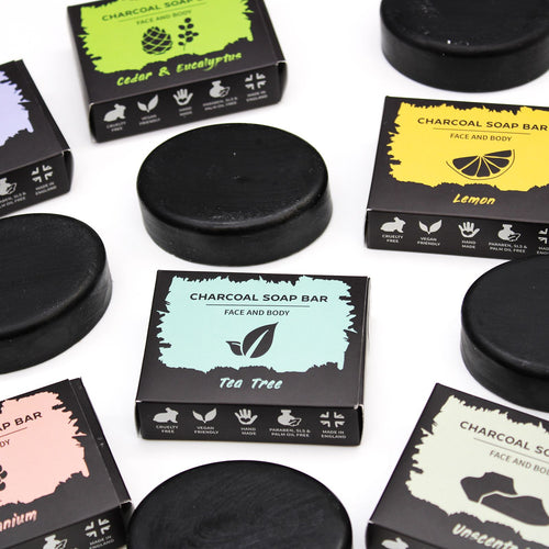 Savon au Charbon 85 g – Lavande