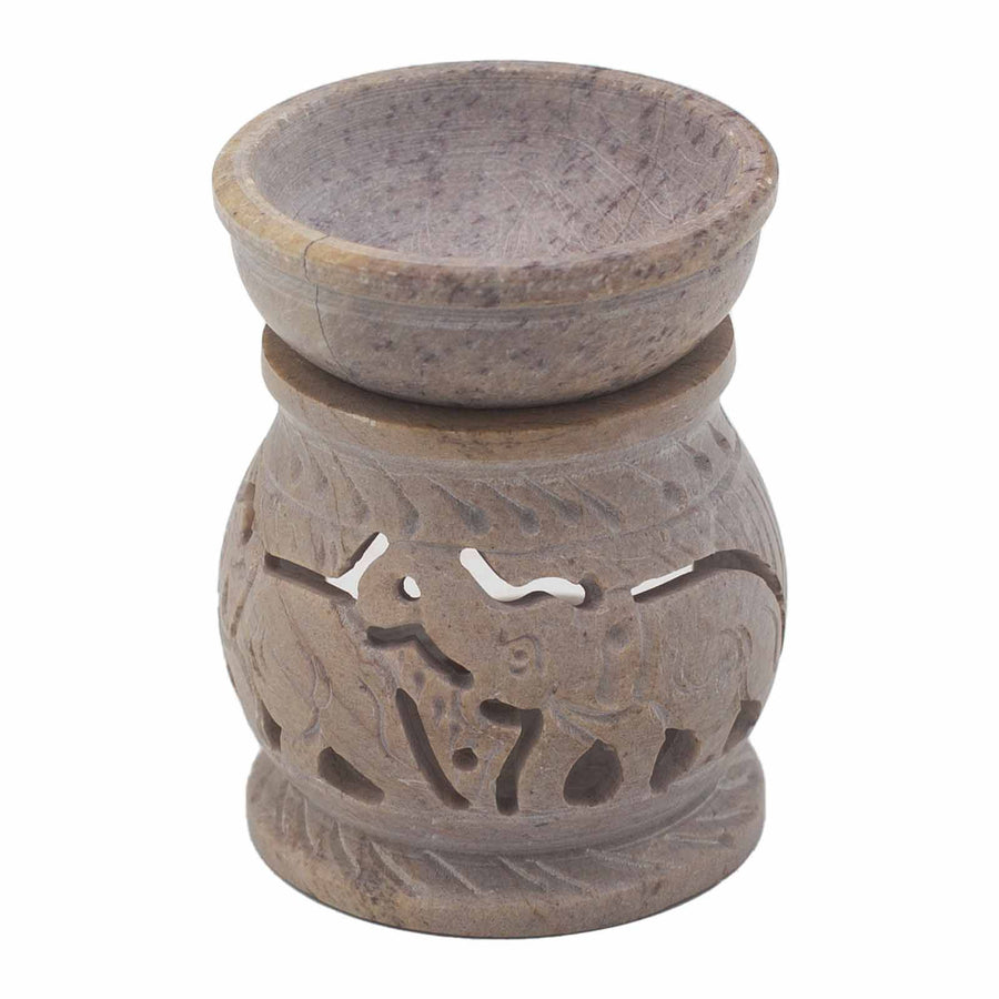 Brûle-Parfum en Stéatite 8 cm – Éléphant