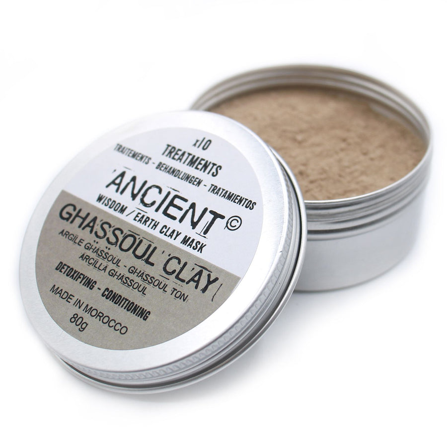 Argile Ghassoul du Maroc – Visage & Cheveux – 80 g