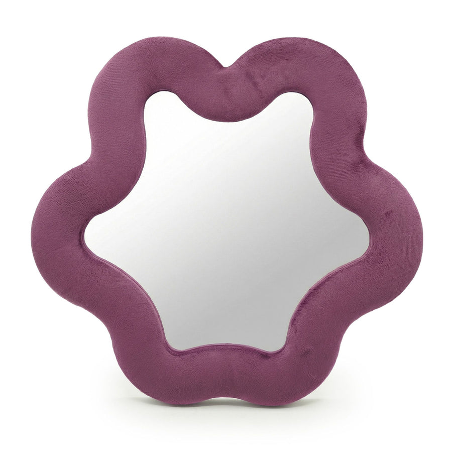 Miroir en Velours Étoile – Mauve (33 x 31 cm)