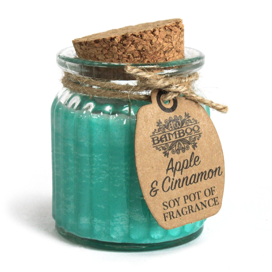 Bougie Parfumée en Cire de Soja – Pomme Cannelle