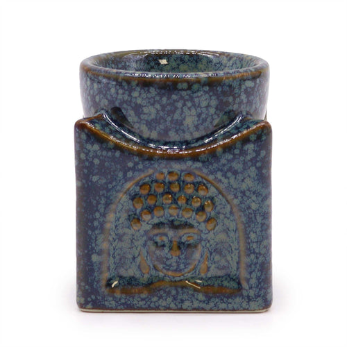Brûle-Parfum Bouddha Carré – Bleu Poudré