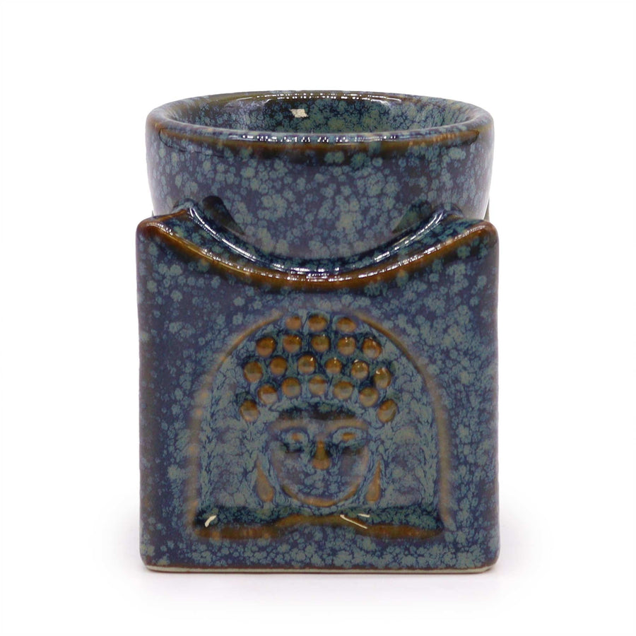Brûle-Parfum Bouddha Carré – Bleu Poudré