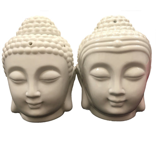 Brûle-Parfum Tête de Bouddha – Blanc