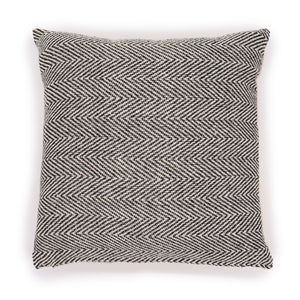 Housse de Coussin en Coton Chevrons Gris – 40 x 40 cm