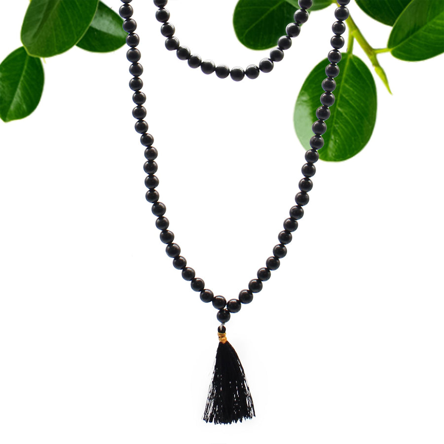 Mala 108 Perles en Agate Noire