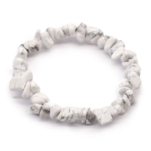 Bracelet en Pierres Naturelles – Jaspe Blanc