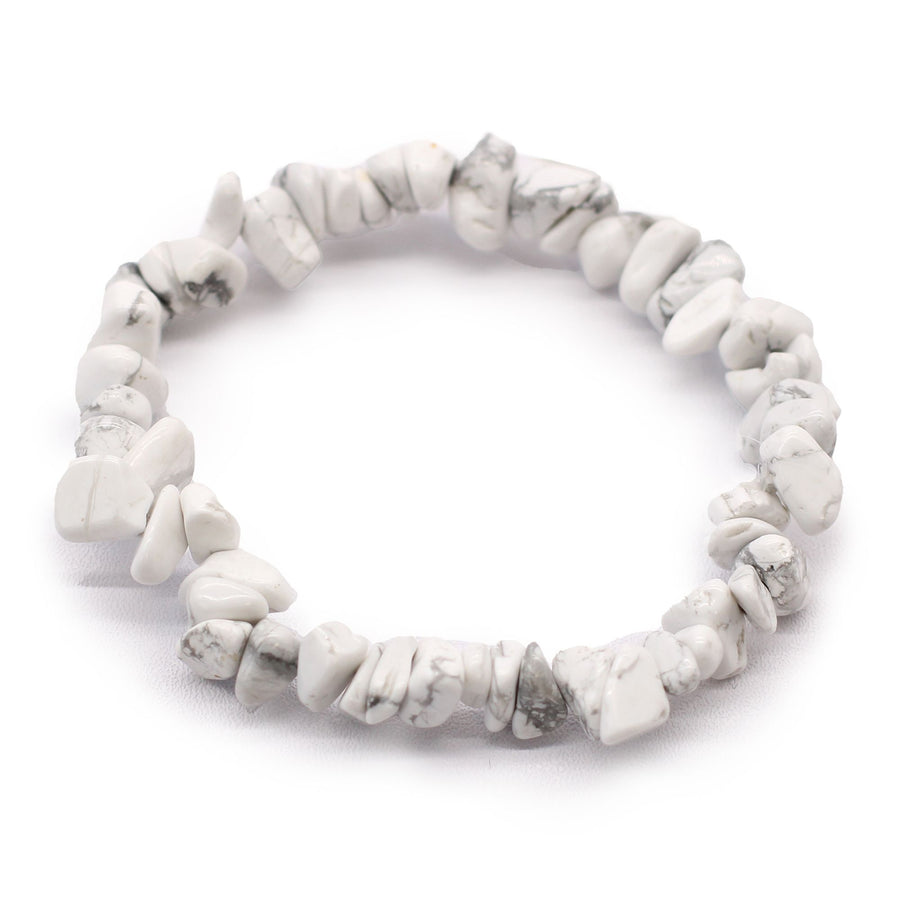 Bracelet en Pierres Naturelles – Jaspe Blanc