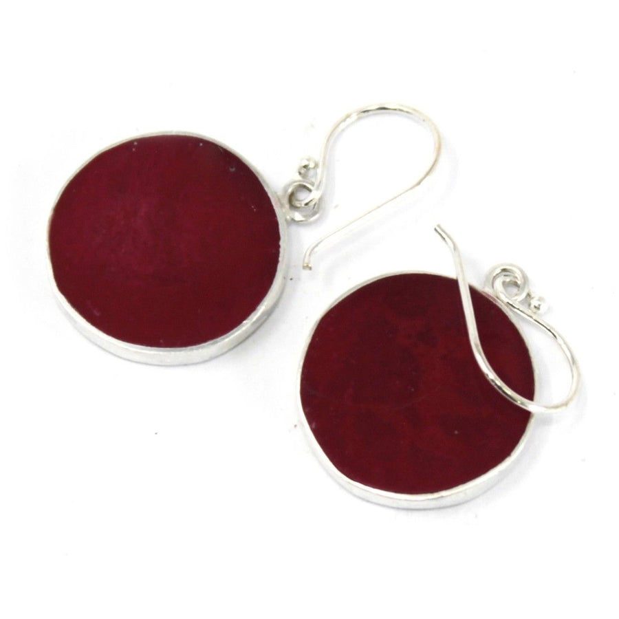 Boucles d'Oreilles Arbre de Vie Argent 925 15 mm – Effet Corail