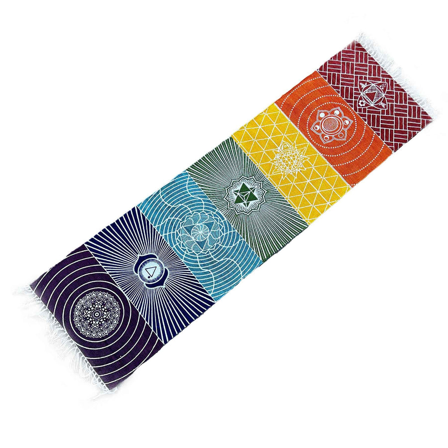 Tapis de Yoga en Coton 7 Chakras – 60 x 200 cm