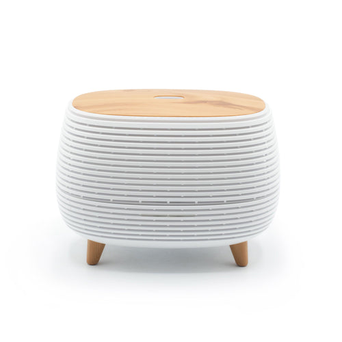 Diffuseur d'Arômes Nervuré Futuriste avec Lumière d'Ambiance