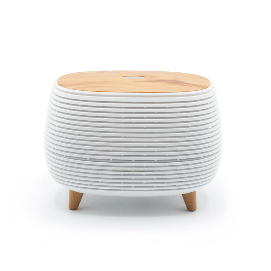 Diffuseur d'Arômes Nervuré Futuriste avec Lumière d'Ambiance