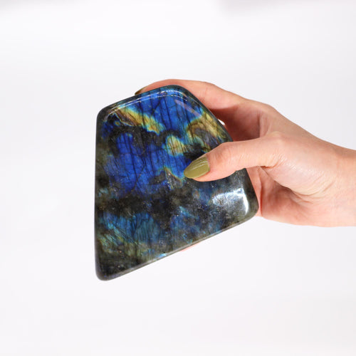 Labradorite de Madagascar – Pierre d'Exception (900-1100 g, 100-170 mm)