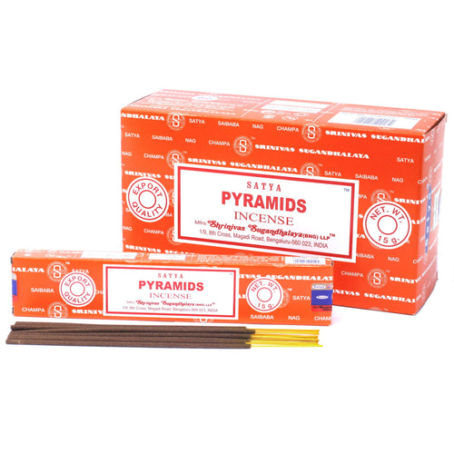 Bâtonnets d'Encens Satya 15 g – Pyramide