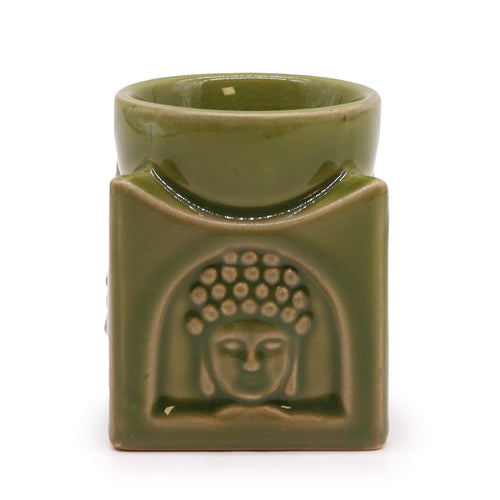 Brûle-Parfum Bouddha Carré – Jade Clair