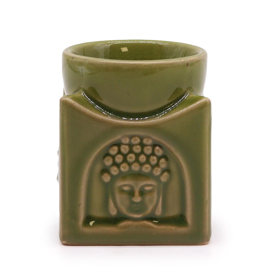 Brûle-Parfum Bouddha Carré – Jade Clair