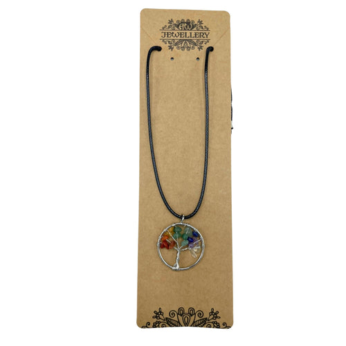 Pendentif Arbre de Vie en 7 Chakras