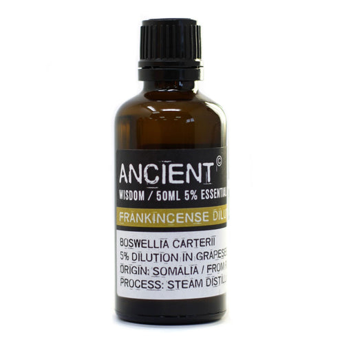Huile Essentielle d'Encens Oliban Diluée 5% (Huile de Pépins de Raisin) – 50 ml