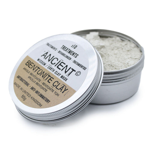 Masque Visage à l'Argile Bentonite Peaux Grasses – 50 g