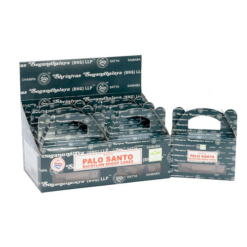 Boîte de Cônes d'Encens à Reflux Satya Palo Santo