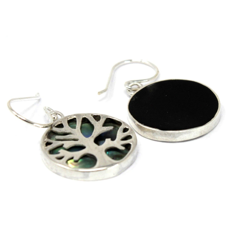 Boucles d'Oreilles Arbre de Vie Argent 925 15 mm – Abalone