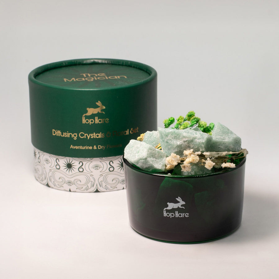 Coffret Cristaux Diffuseurs & Fleurs Séchées - Le Magicien