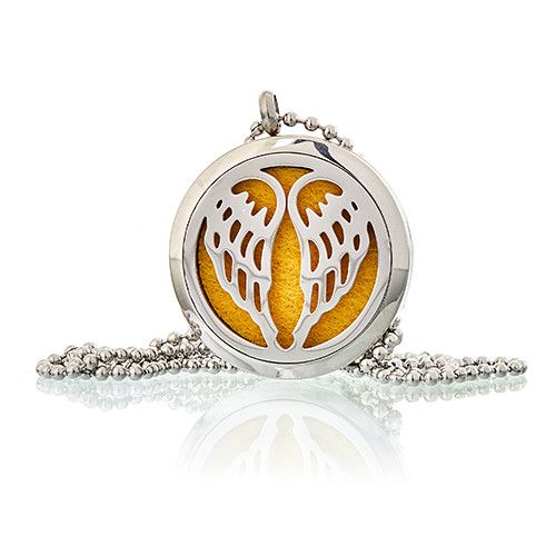 Collier Diffuseur d'Huiles Essentielles – Ailes d'Ange 30 mm