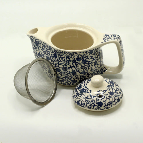 Petite Théière à Infusion 350 ml – Motif Bleu