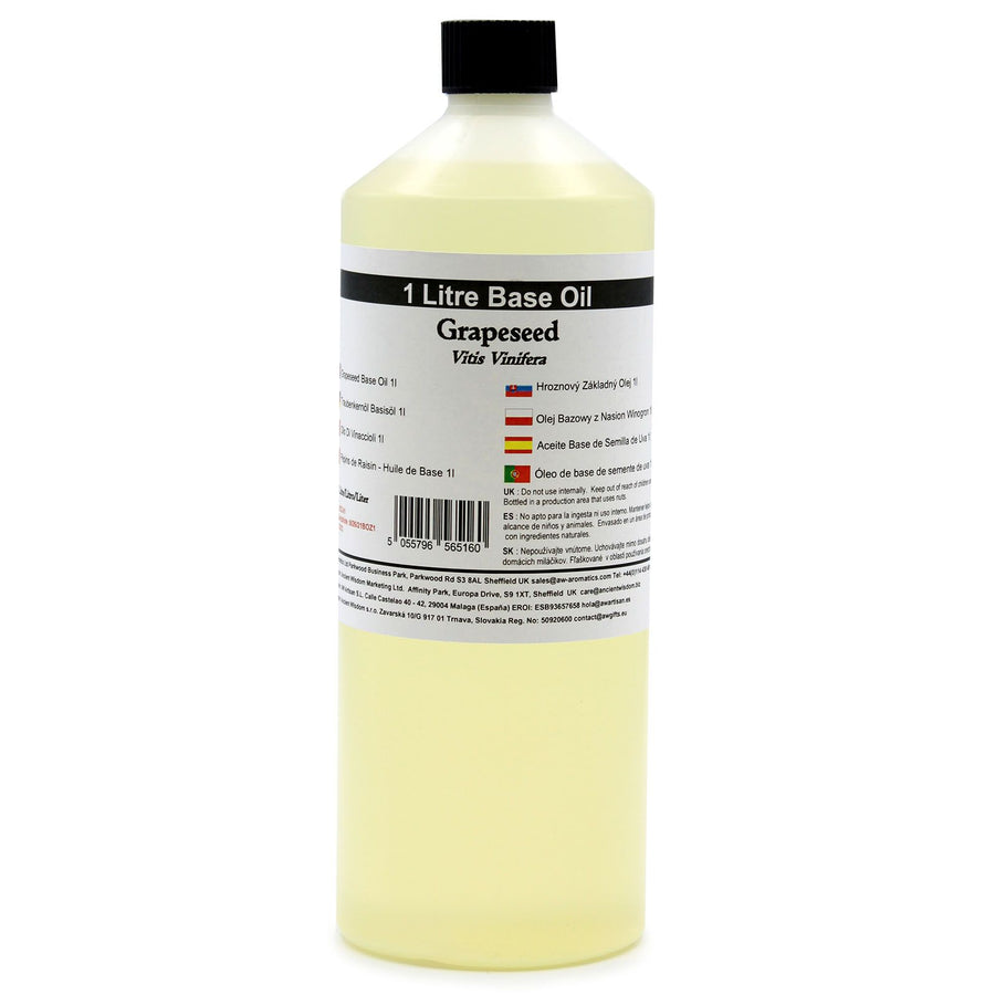 Huile Végétale de Pépins de Raisin – 1 Litre