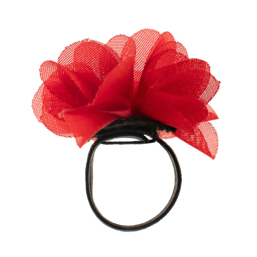 Bague Diffuseur de Parfum Fleur en Mousseline – Rouge Rosé