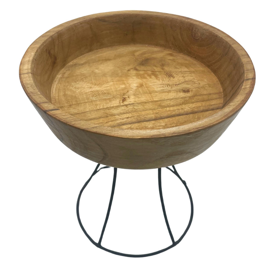 Bol Surélevé en Bois de Teck 20 cm - Plateau Moyen