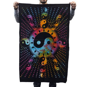 Tenture Murale en Coton Yin Yang – 78 x 112 cm