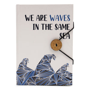Petit Carnet à Sangle 200 Pages – Vagues de l'Océan