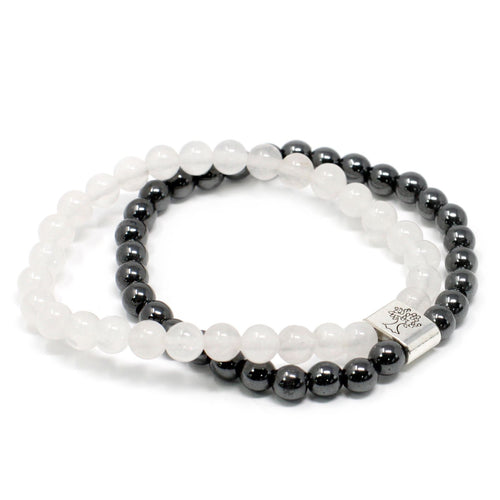 Bracelet Magnétique en Pierres Naturelles – Cristal de Roche