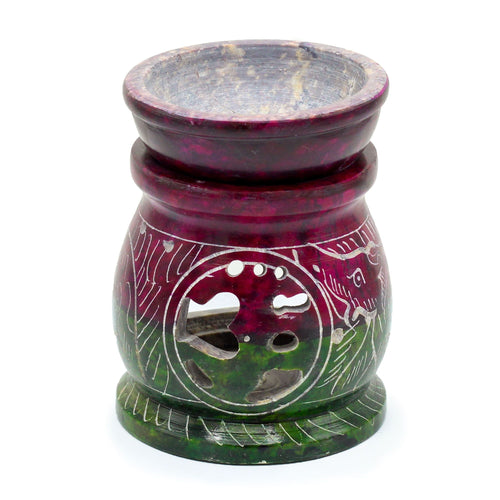 Petit brûle-parfum en stéatite 8cm - Om & Éléphant