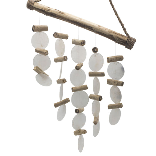 Carillon en Nacre Capiz Perle – Bois Flotté